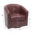 Boney 29" Wide Tufted Faux Leather Barrel Small Swivel Chair-1427446993