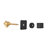 Shower Flow Regulating Controller Adjuster Valve - 3/4" Matt Black, Cast Metal, Brass, Extra High Flow, Adjustable Handle For Precise Control Volume Water
