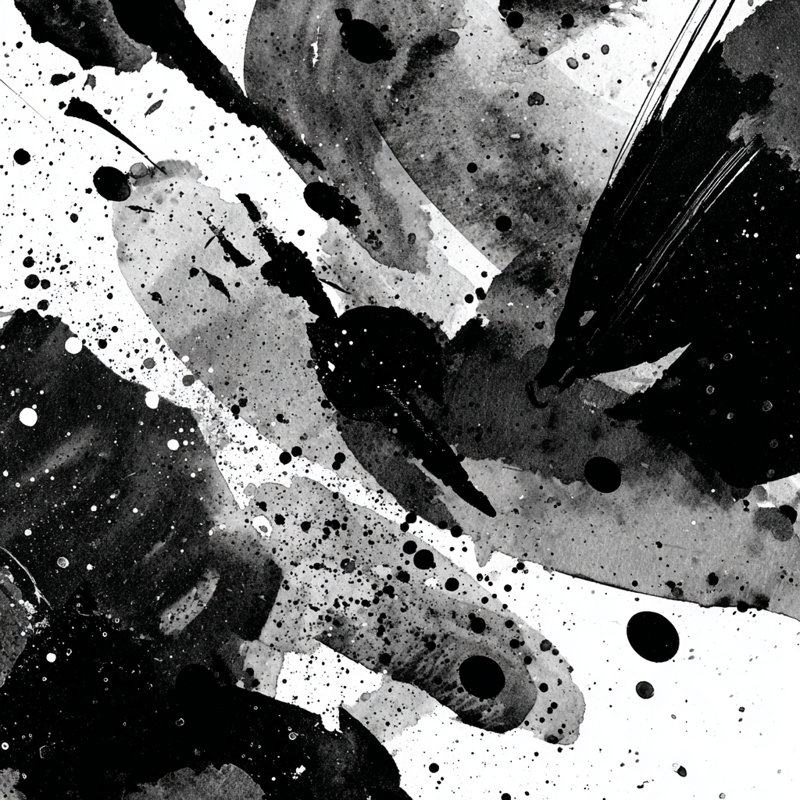 Art mural sur toile monochrome, H 20 po x l 20 po