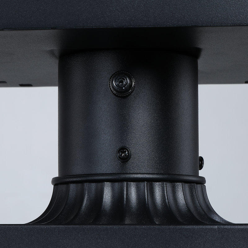 Lampadaire d'extérieur de style crépuscule à aube 3 lumières Yosiel 24 po Traditional, 26.48" H × 7.87" L × 7.87" W