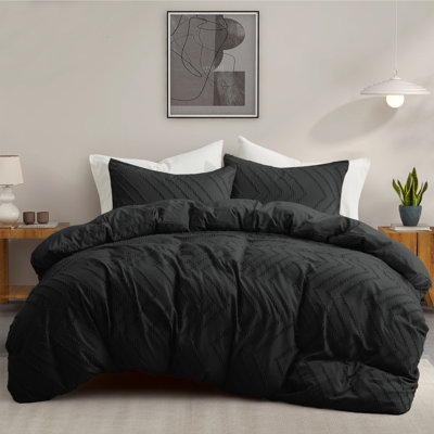 Ensemble de housse de couette réversible en microfibre Alsea