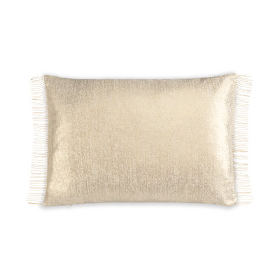 Chain Tassel Metallic Velvet Pillow