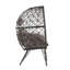 Chaise longue d'extérieur, osier PE