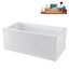 Baignoire autoportante 59 po avec plateau interne 59 po Streamline-101413262