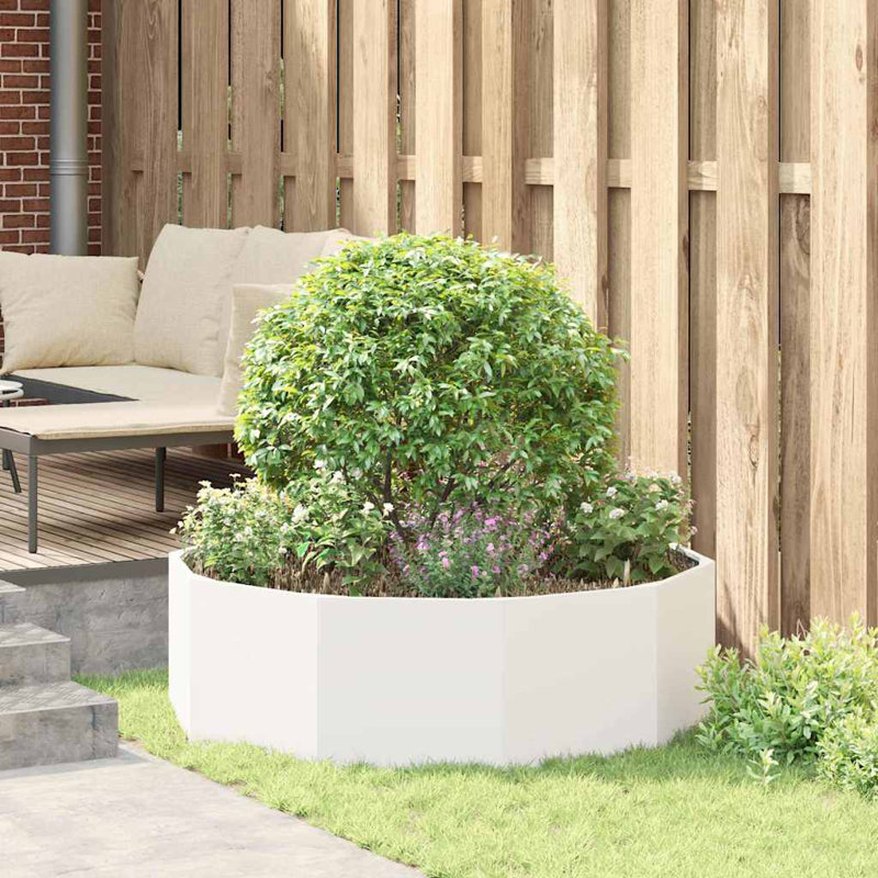 Planter Box, 35cm H x 120cm W x 120cm D, White