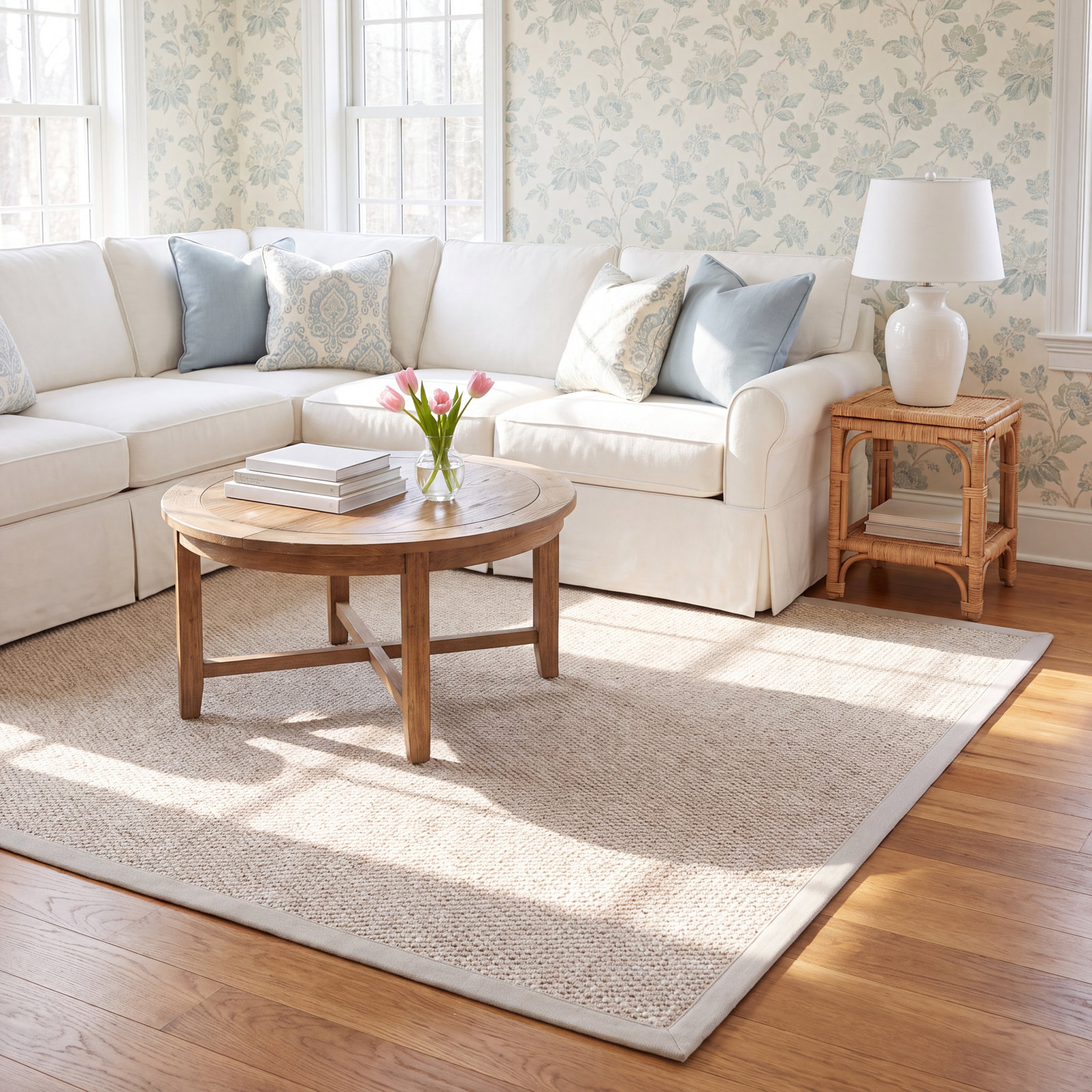Jacquard Weave Jute Rug, Rectangle 6' x 9'