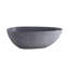 Baignoire de trempage autoportante ovale à surface solide de 65 pouces au fini mat, gris ciment, style industriel de luxe moderne pour salle de bain avec forme, finition et salle de bain de couleur moyenne à grande, rétro