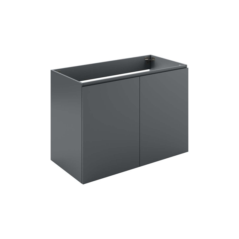 Base de meuble-lavabo mural simple 36 po Modway seulement, gris