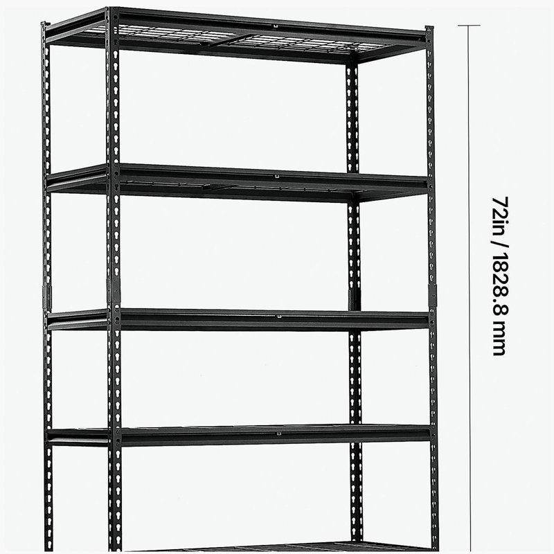 Tablettes de rangement Étagères de garage robustes réglables à 5 niveaux 3000 lb