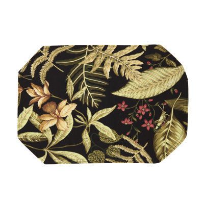Tahitian 100% Cotton Floral Rectangle Placemat