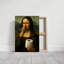2 pièces, art mural sur toile encadré 1Pc, Mona Lisa, papier de toilette, impression sur toile de style réaliste classique