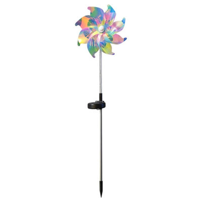 garden light Solar Windmill Garden Stake Lights LED Colorful Wind Decorative Lights Waterproof Outdoor Solar Powered Lights For Yard Patio Holiday Christmas Independence