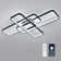  90Cm 3-Light Dimmable LED Flush Ceiling Light With Remote