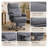 Durable Cozy Executive Office Chair with Lumbar Support, Footrest, High Back Reclining Overstuffed Desk Chair with