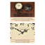 Horloge rétro en métal sur pied
