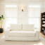 Velours côtelé convertible beige avec cadre en acier et mousse viscoélastique, sans assemblage, idéal pour les petits appartements Mousse 2 en 1, cadre renforcé, tissu, assemblage à la maison