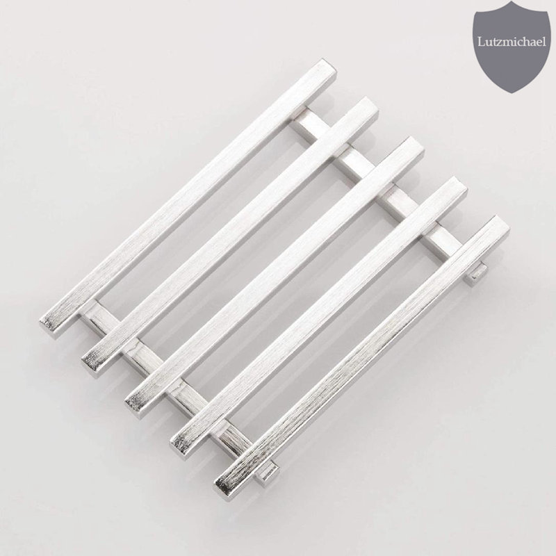 Brushed Stainless Steel Rectangular Soap Holder