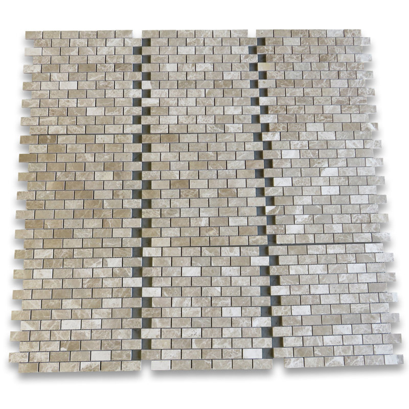 Carreau de mosaïque 12 po x 12 po Emperador