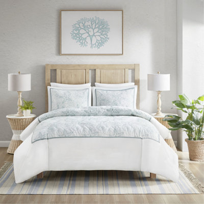 Ensemble de housse de couette blanc