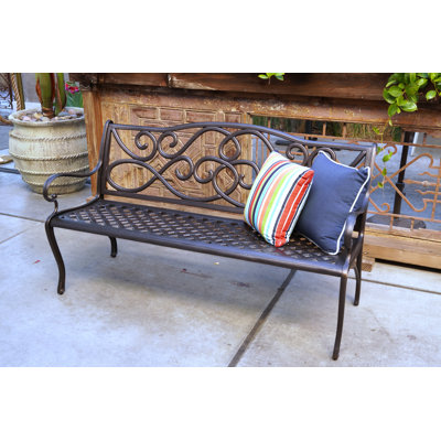 Banc de parc en aluminium coulé Mcgarity