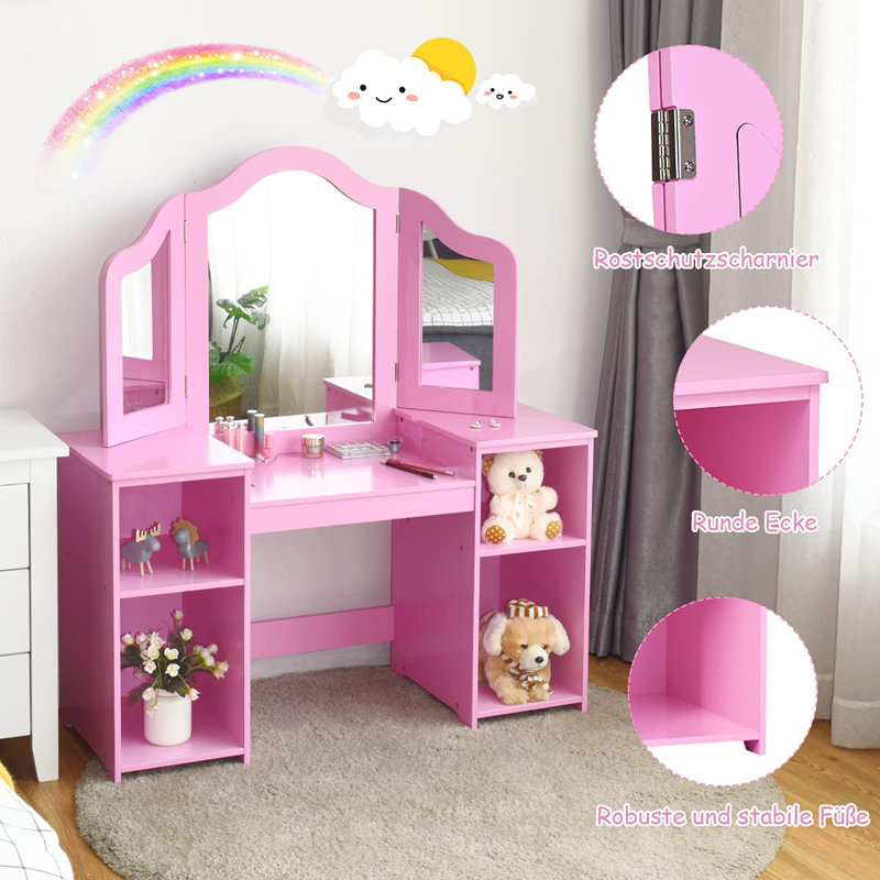 Gillum Dressing Table with Mirror