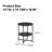 Compact Two-Tier Round Side Table with Storage Shelf