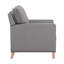 Fauteuil inclinable traditionnel gris en tissu gris