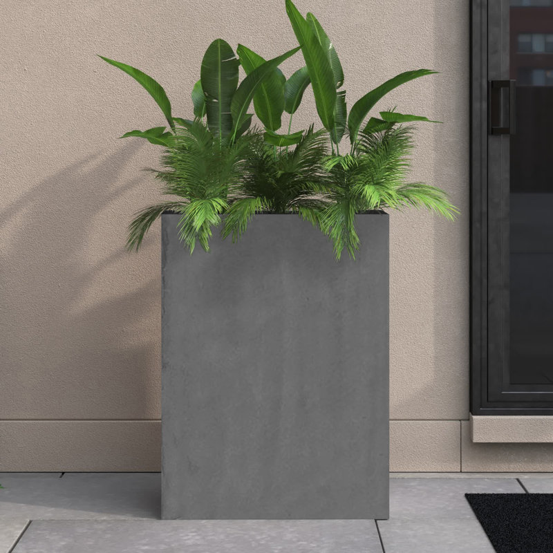 Gabler Handmade Planter Box, Gray
