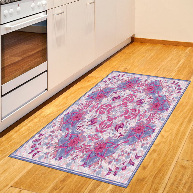 Tapis décoratif persan haute densité, Rectangle 2 pi 7 po x 5 pi