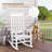 Kids White Solid Wood Rocking Chair