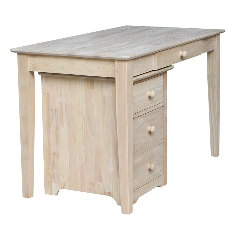Fransico Solid Wood Writing Desk, Beige