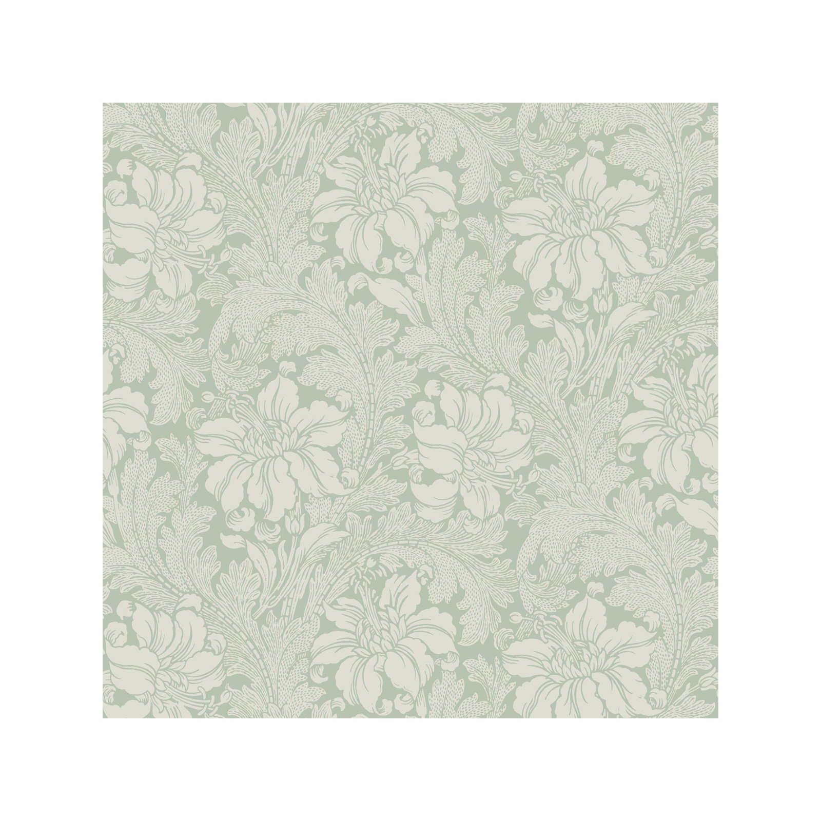 Boråstapeter Acanthus Garden Wallpaper, Light Green