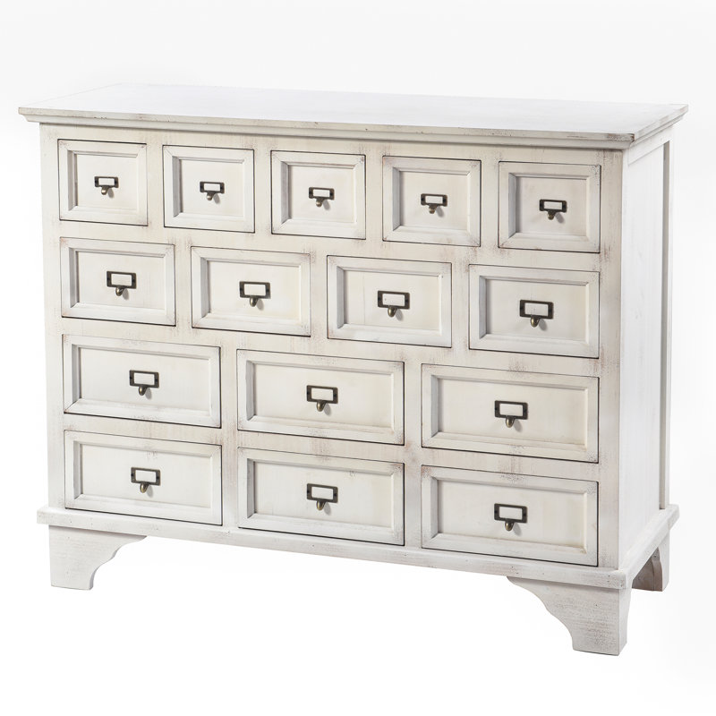 Commode d'appoint 15 tiroirs Apothecary