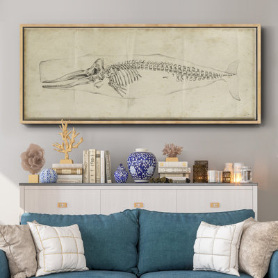 Whale Study II - toile encadrée