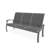 Belle Isle Sling Aluminum Frame 3-Seat Sofa with Marine Grade Polymer Arm Accent-98940102-98940105