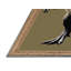 Tapis brun dinosaures lavable à la machine-676240596