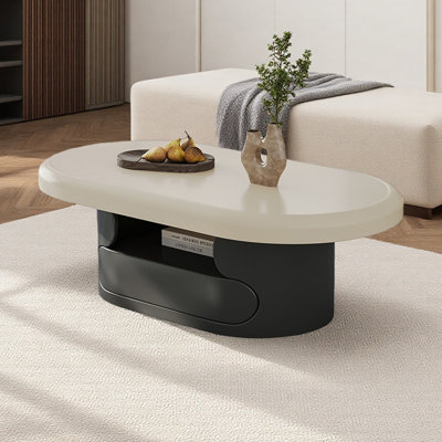 Table basse de luxe moderne de style crème