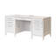 Bureau moderne en bois, rangement pour bureau, table d'écriture, entièrement assemblé, blanc