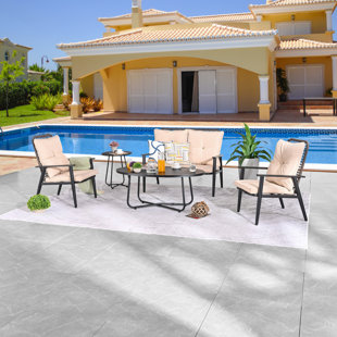 4 - Person Patio Conversation Set with Cushions