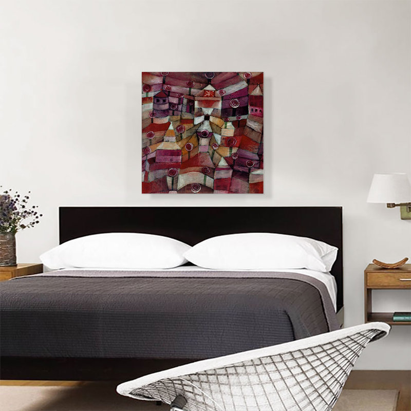 " Rose Garden 1920 " by Paul Klee, 26" H x 26" W x 0.75" D