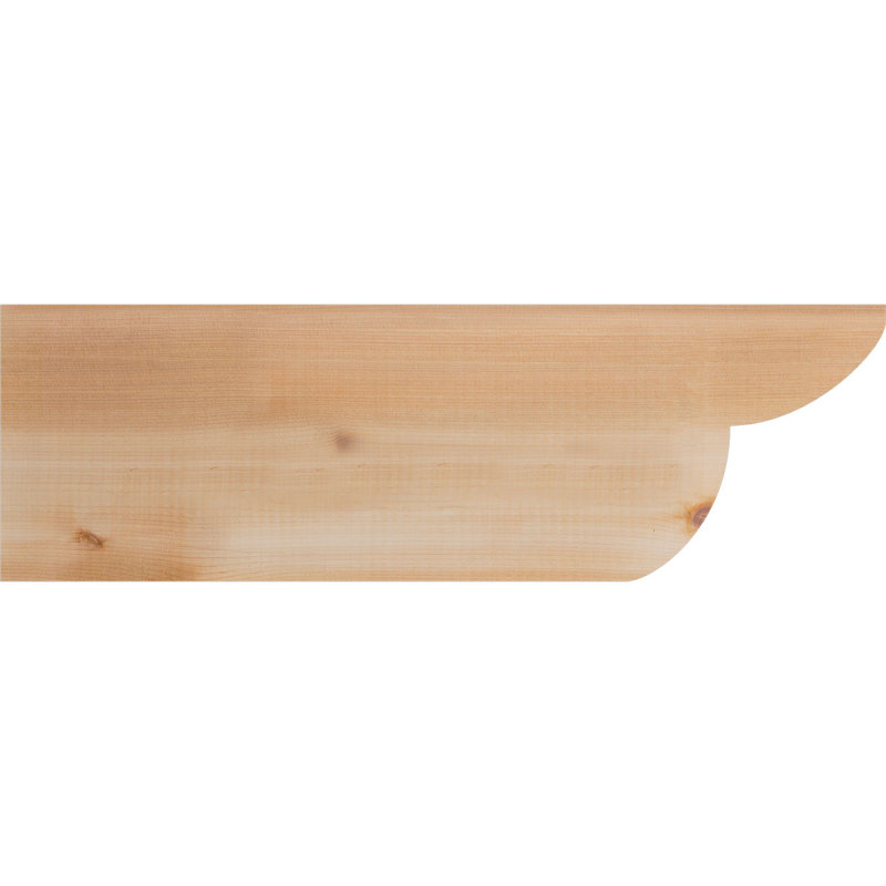 Queue de chevron lisse Crestline, Cèdre rouge de l'Ouest, H 8 po x l 24 po x P 5,5 po