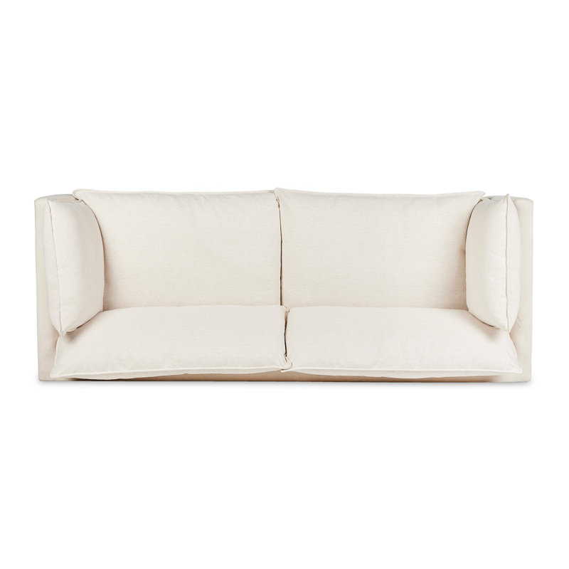Kosa Sofa, Cream Polyester Blend