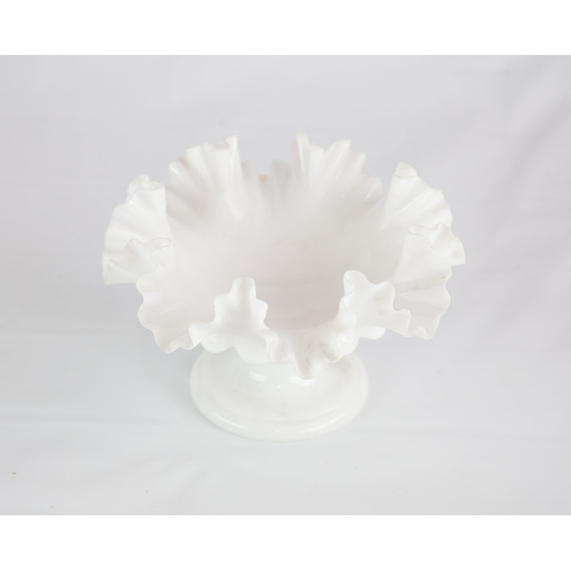 Handmade Marble Decorative Bowl, 7" H x 12" W x 12" D