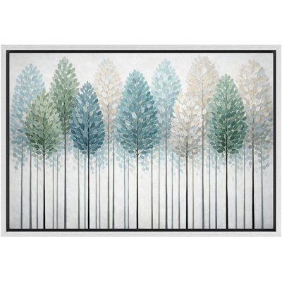 «Pastel Tree Forest», art de style scandinave, photos de salon, impression sur toile giclée sur toile