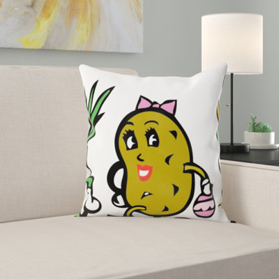 Vegetables Throw Pillow