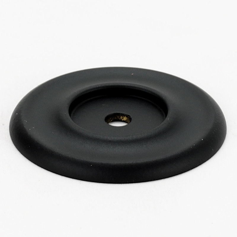 Plaque traditionnelle, Noir mat,  H 1,25 po x l 1,25 po x P 0,19 po