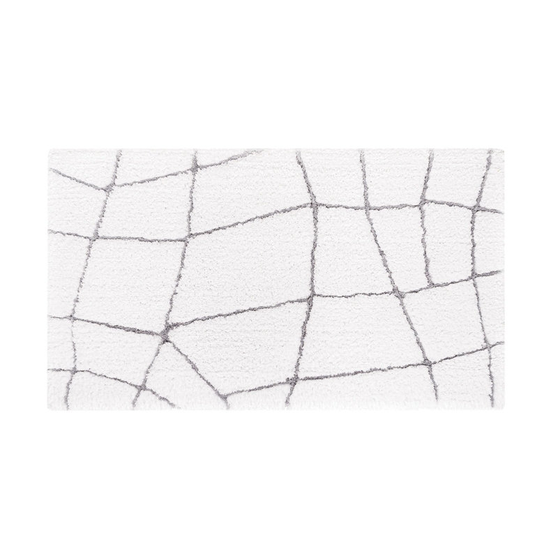 Amalia Bath Rug, Silver, 32" W x 63" L