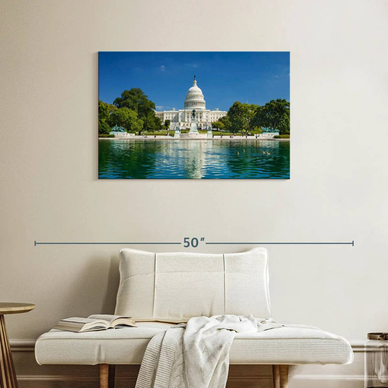Lilie US Capitol Reflection, 24" H x 36" W