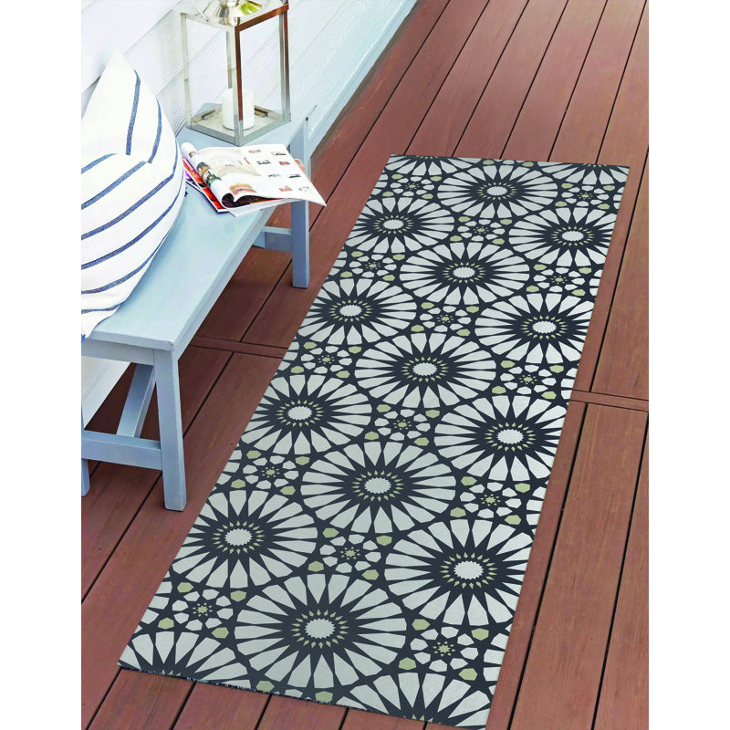 Sylvia Outdoor Area Rug, Runner 2'6" x 8'