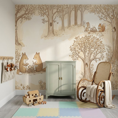 Papier peint amovible Woodland